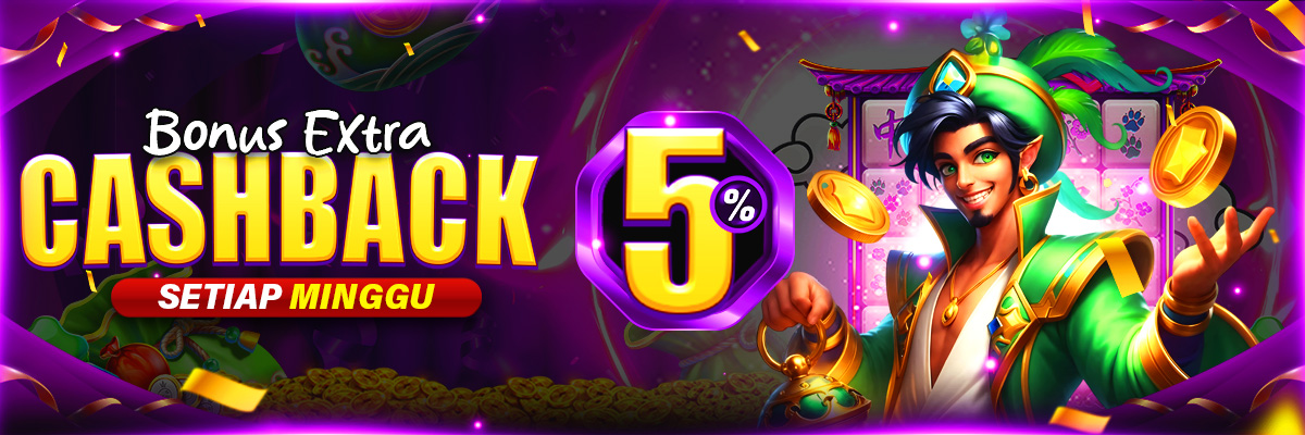 BONUS CASHBACK ALL GAMES 5%